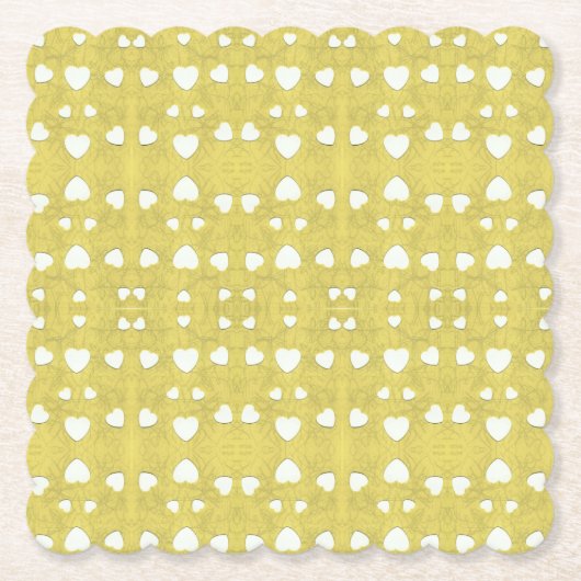 Marshmallow Hearts Untersetzer (Vorderseite)