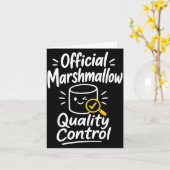 Marshmallow Humor Lagerfeuer S'mores Karte (Gelbe Blume)