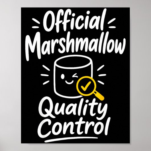 Marshmallow Humor Lagerfeuer S'mores Poster (Vorne)