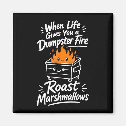 Marshmallow Humor Magnet (Vorne)