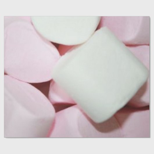 Marshmallow-Kunstwerk Geschenkpapier (Flach)