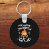 Marshmallow-Lagerfeuer-S'mores  Schlüsselanhänger (Vorderseite)
