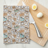 Marshmallow-Leckereien Geschirrtuch (Viertel Falte)