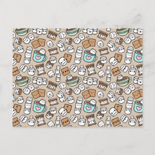 Marshmallow-Leckereien Postkarte