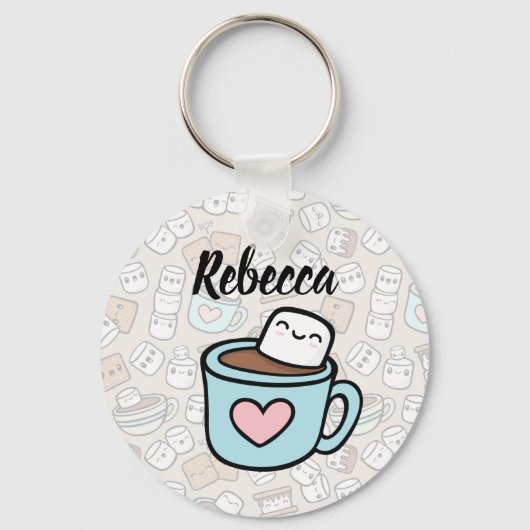 Marshmallow-Leckereien Schlüsselanhänger (Vorderseite)