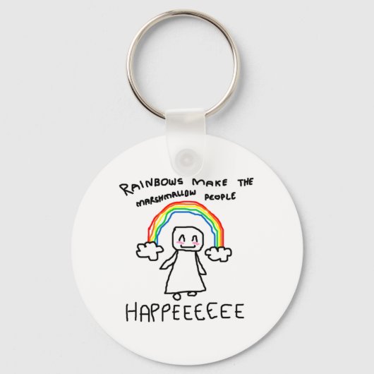 Marshmallow Leute teilen deux. Schlüsselanhänger (Vorderseite)