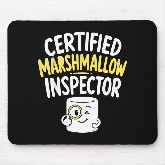 Marshmallow-Liebhaber Mousepad (Vorne)