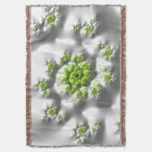 Marshmallow Limon Trippy Psychedelic Fine Fraktal Decke (Vorderseite Vertikal)