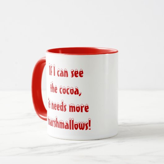 Marshmallow Lover Cocoa Tasse (Vorderseite Links)