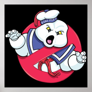 Marshmallow Man Bleibe Puft und Coolen Cartoon Poster