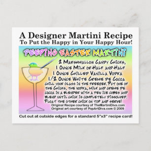 Marshmallow Martini Rezept Postkarte
