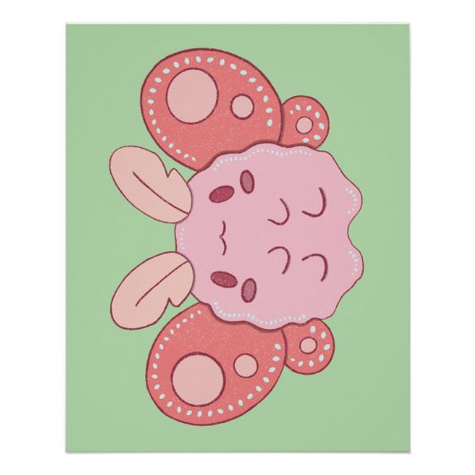 Marshmallow-Motte Poster (Vorderseite)