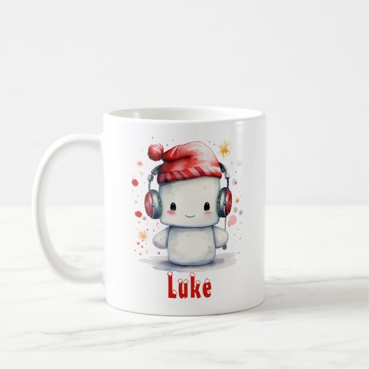 Marshmallow Personalisiert Holiday Tasse (Links)