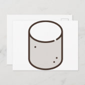 Marshmallow Postkarte (Vorne/Hinten)