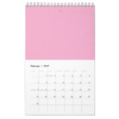 Marshmallow-Regenbogenkalender Kalender (Feb 2027)