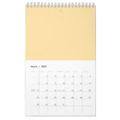 Marshmallow-Regenbogenkalender Kalender (Mär 2027)