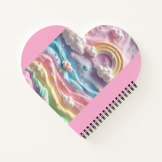 Marshmallow-Regenbogenkalender Notizblock
