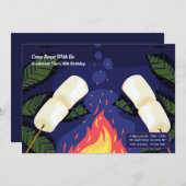 Marshmallow Roast Einladung (Vorne/Hinten)