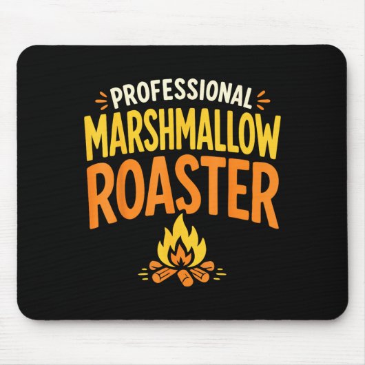 Marshmallow-Röster Lagerfeuer  Mousepad (Vorne)