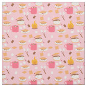 Marshmallow Schokoladenraucher vom Campfire rosa Stoff (Muster)