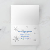 Marshmallow (Snowman)Frohe Weihnachten-Spaß Feiertagskarte (Innenseite)