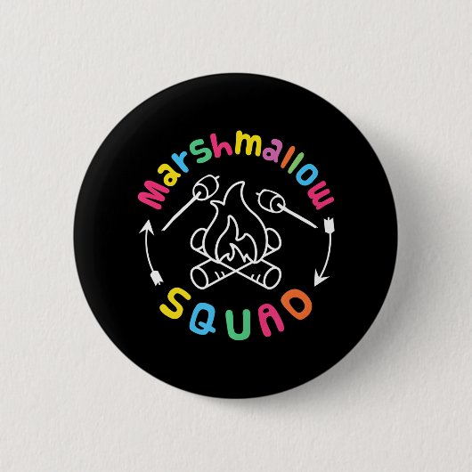 Marshmallow Squad Family Camping Button (Vorderseite)