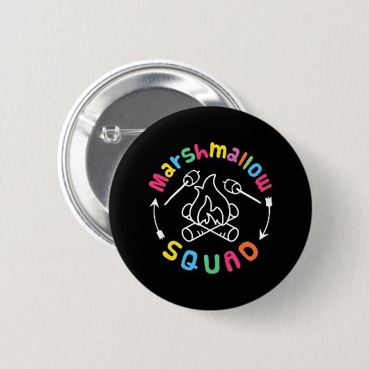 Marshmallow Squad Family Camping Button (Vorne & Hinten)