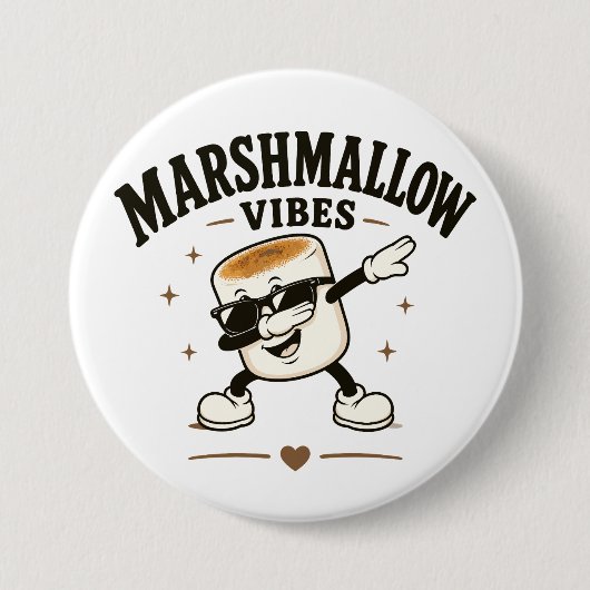 Marshmallow Stimmung Button (Vorderseite)