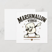 Marshmallow Stimmung Einladung (Vorne/Hinten)