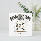 Marshmallow Stimmung Einladung (Stehend Vorderseite)
