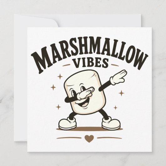 Marshmallow Stimmung Einladung (Vorderseite)