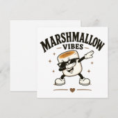 Marshmallow Stimmung Einladung (Vorne/Hinten)