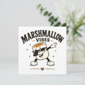 Marshmallow Stimmung Einladung (Stehend Vorderseite)