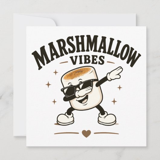 Marshmallow Stimmung Einladung (Vorderseite)