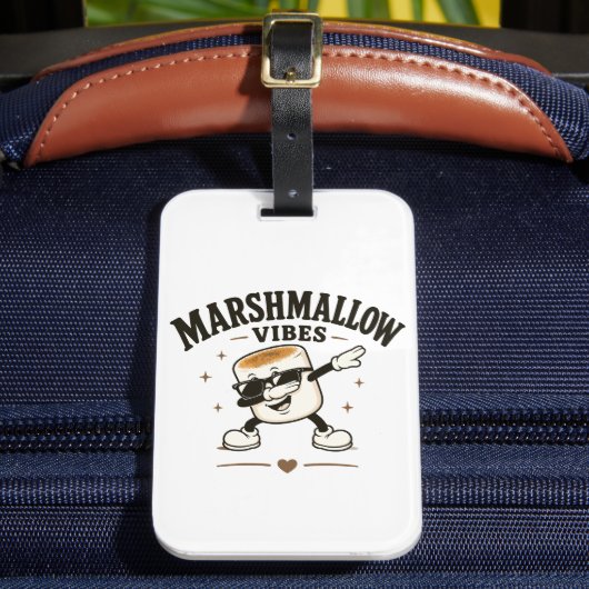 Marshmallow Stimmung Gepäckanhänger (Vorderseite Insitu 2)