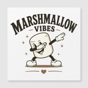 Marshmallow Stimmung Magnetkarte