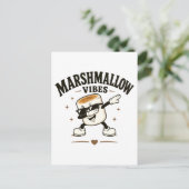 Marshmallow Stimmung Postkarte (Stehend Vorderseite)