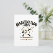 Marshmallow Stimmung Postkarte (Stehend Vorderseite)