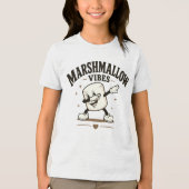 Marshmallow Stimmung Tri-Blend Shirt (Vorderseite)