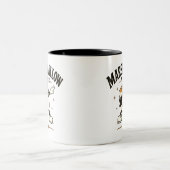 Marshmallow Stimmung Zweifarbige Tasse (Mittel)