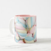 Marshmallow-Süßigkeit Zweifarbige Tasse (Vorderseite Links)