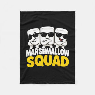 Marshmallow-Team-Lagerfeuer-S'mores Fleecedecke