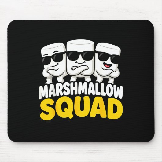Marshmallow-Team-Lagerfeuer S'mores Mousepad (Vorne)