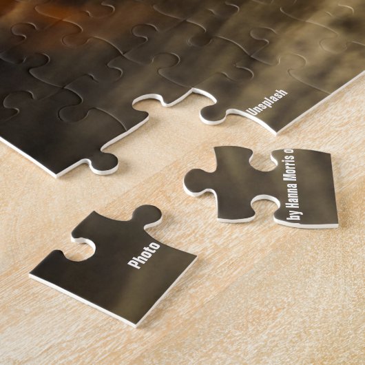 Marshmallow Toasting über Feuer, Puzzle (Seite)