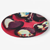 Marshmallow Truffles Pappteller (Schrägansicht)