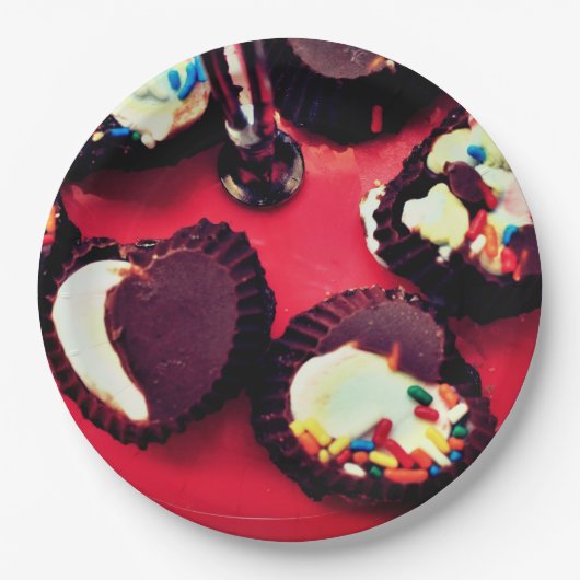 Marshmallow Truffles Pappteller (Vorderseite)