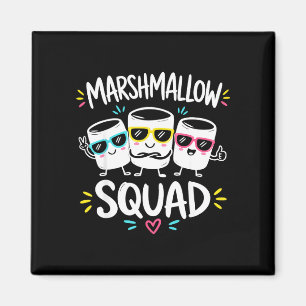 Marshmallow-Trupp Familienlagerfeuer Magnet