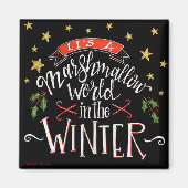 Marshmallow World Fun Festival Chalkboard Magnet (Vorne)