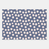 Marshmallow Wrapping Paper Geschenkpapier Set (Vorderseite 3)