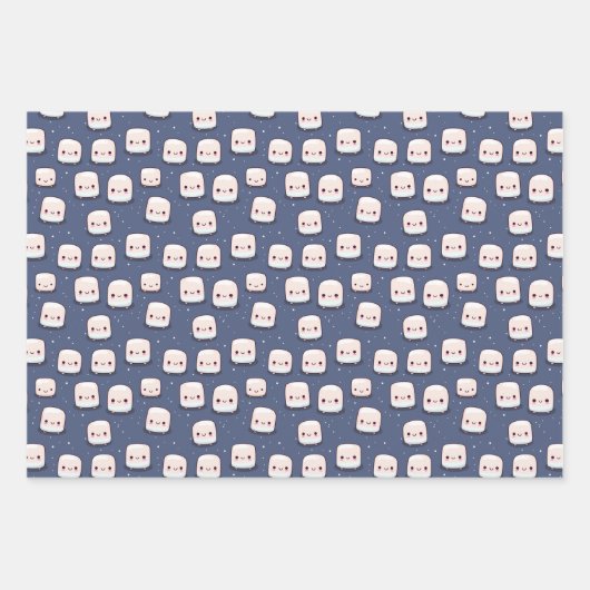 Marshmallow Wrapping Paper Geschenkpapier Set (Vorderseite 3)